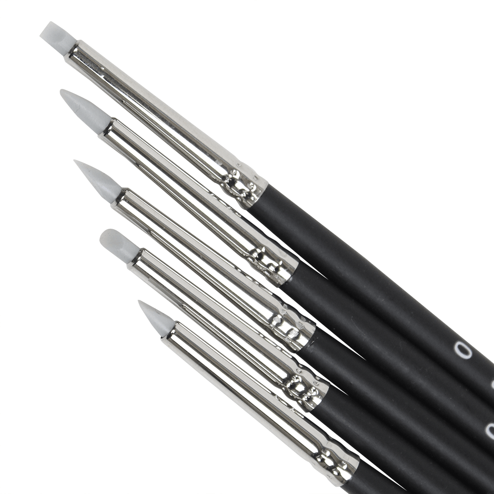 Pincel Modelador de Silicone N° 00 Keramik 05 Peças